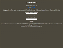 Tablet Screenshot of portare.ro